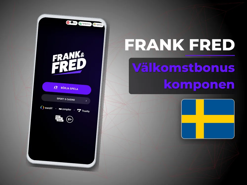 Frank Fred - Välkomstbonus komponen