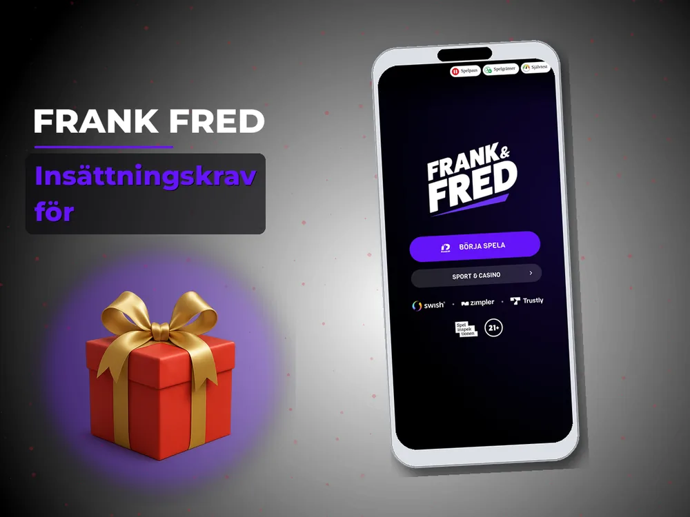 Frank Fred - Insättningskrav för